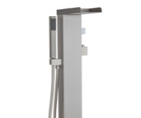 Barclay 7918 Open Spout Freestanding Tub Filler with Hand Shower