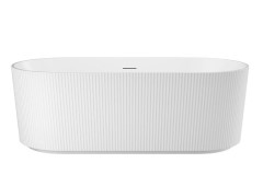 Modern Oval Freestanding Bath with Flat Rim