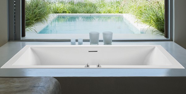 Andrea 18 Rectangle Drop-in Tub with Low Profile Rim