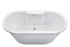 New Yorker 8 Oval Freestanding Bath with Faucet Deck