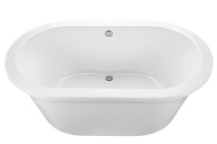 Oval Freestanding Bath with Center Drain