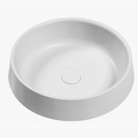 Round Vessel Sink, Thin Rim