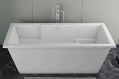 Rectangle Floor Standing Tub with Center Drain