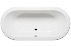 Oval Tub with Center Side Drain, Wide Rim