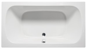 Top View, Oval Bthing Area, Center Side Drain, Clean lines