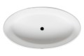 Orleans Top View: Center Drain Bath, Thin Rim