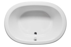 Oval Tub, Center Side Drain, Flat Rim