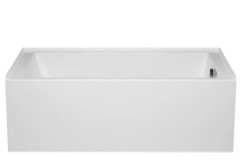 Modern Alcove Bath, Flat Front Skirt