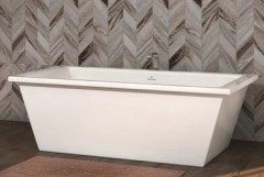Modern Freestanding Rectangle Tub for 2