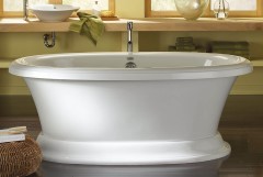 Oval Pedestal, shown Black & White