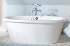 Oval, Modern, shown with Towel Bar