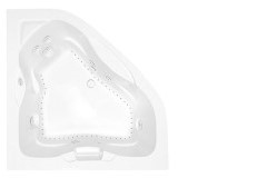 Corner Whirlpool, Side-by-side Bathing, Grab Bar