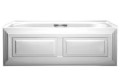 Alcove Tub with Raised Panel Front Skirt