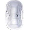 Oval, Center Drain Air Tub with Raised Seats