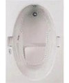 Rectangle Air Tub with Oval Interior, Raised Seat and Grab Bars