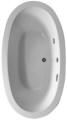 Modern Oval Air Tub with Center Drain