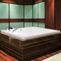 Square Bath with Seat