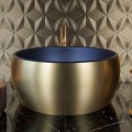 Aura Mini with Black Interior and Rim, Metallic Gold Exterior