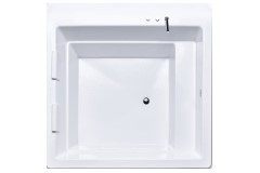 Aquatica Lacus Large Square Drop-in Bath with Long Seat and Armrests