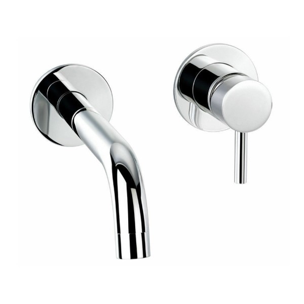 Long Spout Single Handle Wall Mount Sink Faucet