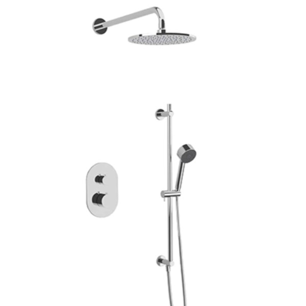 Hand Shower on Slide Bar, Wall Shower Head Set