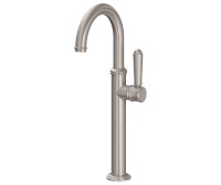 Tall Single Hole Faucet, Side Lever Control, Curving Spoute