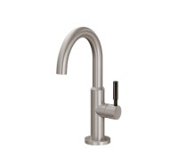 Curving Spout, Side Lever Control - Black Stick Handle