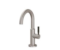 Curving Spout, Side Lever Control - Short, Thin Stick Handle