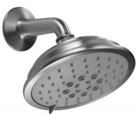 Traditional Round Multi-Function Showerhead with Arm