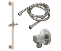 Lever Handle, Grab Bar with Hand Shower Slide & Hose