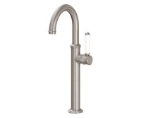 California Faucets Cardiff Vessel Faucet, Curving Spout, Side Lever Control