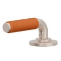 Orange Porcelain Post Lever Handle