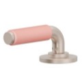 Pink Porcelain Post Lever Handle