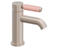 Short Single Hole Faucet, Pink Front Lever Contol