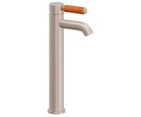 Single Hole Faucet, Top Front Orange Post Handle