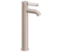 Single Hole Faucet, Top Front White Post Handle