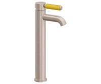 Single Hole Faucet, Top Front Yellow Post Handle