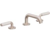 Low Quad Spout, White Post Handles