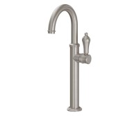 California Faucets Coronado Vessel Faucet, Curving Spout, Side Lever Control, Tear Drop Handle