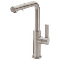 Flat Blade Handle, Modern Flat Spout, Pull-out Spray