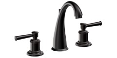 Matte Black Mendocino Spout, Miramar Lever Handles