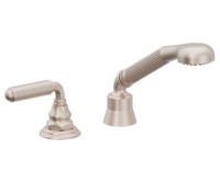 Hand Shower with Fluted Grip and Lever Handle Diverter