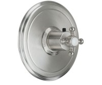 Round Plate Shower Control, Cross Handle
