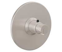 Round Trim Plate, Hammered Handle