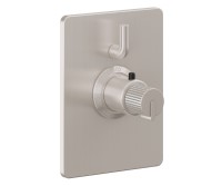 Rectangle Trim Plate, Pinstripe Handle, 1 Smaller Control