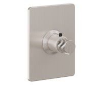 Rectangle Trim Plate, Pinstripe Intaglio Handle