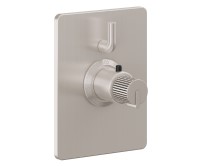 Rectangle Trim Plate, Pinstripe Intaglio Handle, 1 Smaller Control