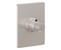 Rectangle Trim Plate, Rivulet Intaglio Handle