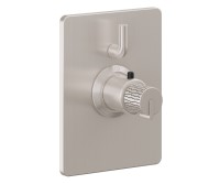 Rectangle Trim Plate, Rivulet Intaglio Handle, 1 Smaller Control