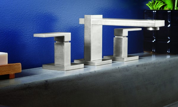 Morro Bay Widespread Sink Faucet Square Modern Styling